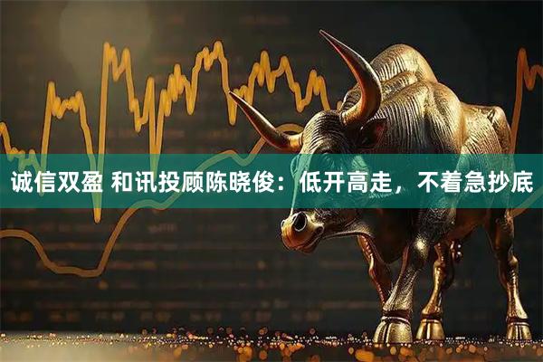 诚信双盈 和讯投顾陈晓俊：低开高走，不着急抄底